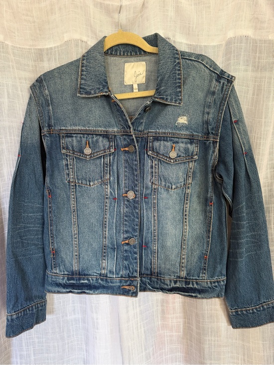 Joie Jackets & Blazers - Joie Blue Distressed Denim Jean Jacket